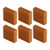 8Pcs Cooling Fins Aluminum Alloy Power Radiator Slotted Heatsink for Electronics 50x50x15mm GoldWith Adhesive