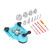 16Pcs Diamond Drill Bit Hole Saw 6‑50mm Cutter Drilling Tool Set Kit for Tile WoodLight Blue