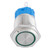 16mm LED Self Reset 1NO 1NC Metal Push Button Switch for Car Modification(Green Light 24V)