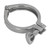 Sanitary Clamp 304 Stainless Steel Water Pipe Fixing Clamp Single Pin Heavy Duty Pipe Clip with Wing Nut Type 63