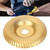 Steel Woodworking Grinding Wheel Shaping Disc Power Tool Accessories Hardware PartsGolden  Curved Root Carving Disc E1-531