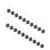 20Pcs LED Luminous Diode Lamp Holder 2‑Hole 2‑Color 3‑Pin Common Anode Light Emit BaseLeft Red Right Green