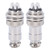 2Pcs Aviation Plug Socket Connector Zinc Alloy Shell Copper Silver Plated Connectors 5 Pin