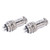 2Pcs Aviation Plug Socket Connector Zinc Alloy Shell Copper Silver Plated Connectors 5 Pin
