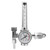 Argon Gas Pressure Reducer Argon Gas Meter Outlet Male Thread G5/8-14 (CGA540)