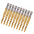 10Pcs Tap Drill Bits HSS 6.1 Hex Square Shank Ti Coated Composite M5 Hardware Hand Tools