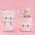 Cartoon Stand Pencil Holder Telescopic Cute Cat Pencil Case Canvas Stationery Makeup Bag for Boys Girls Students