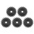 5pcs Servo Spur Gear Steel Durable Practical Industrial Parts 24 Internal Tooth Spline Module 0.820 Tooth