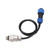 Pressure Transducer Stainless Steel Sender Sensor Transmitter M14x1.5 Thread 0.5‑4.5V 3Mpa for Oil Fuel Air Water