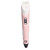 3D Printing Pen Set ABS User Friendly 3D Print Pen Holder 3 Color PLA Printing Consumable Kit DC5V Pink