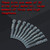 10pcs 1/4inch Hex Shank 50mm S2 Alloy Steel Slotted Screwdriver Bits Set H6.3*50*SL5mm