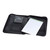 Portable Professional Business Portfolio Padfolio Folder Document Case Organizer A5 PU Leather Zippered Closure with Calculator Card Holder Memo Note Writing Pad