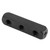 SUS304 Pneumatic Air Hose Inline Manifold Block Splitter 1/4 Inch BSPP Thread Black3 Way