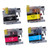 4PCS Printer Ink Cartridge BK C M Y PP Clear Colorfast Disposable Ink Cartridge Replacement LC123 121