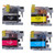 4PCS Printer Ink Cartridge BK C M Y PP Clear Colorfast Disposable Ink Cartridge Replacement LC123 121