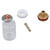 1 Set 5Pcs TIG Welding Torch Glass Cup Electrode Clamp Connector PTFE Front Cover Set for WP 17 WP 18 WP 26