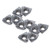 10Pcs Turning Insert Cemented Carbide Lathe Cutter Milling CNC Tool Set Kit for Wood Metal