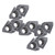 10Pcs Turning Insert Cemented Carbide Lathe Cutter Milling CNC Tool Set Kit for Wood Metal