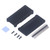 Aluminum Alloy Cooling Case Acrylic Bottom Shell Passive Cooling Enclosure for Raspberry Pi Bent Pin Header