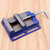 Drill Press Vise Steel Wide Opening Firm Clamping Machine Bench Clamp Tool for Woodworking 3in Blue