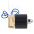 Solenoid Valve 2W Normally Closed Brass Copper Core Coil Electric Solenoid Valve for Water Gas Oil 1/4in DC12V