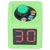 Cube Timer 1.4in 4 Sided Digital Shot Countdown Stopwatch for Private Poker Chess Casinos Green