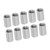 10Pcs Coupling Nut Round Rod Connector Female Thread 304 Stainless Steel M12x1.75 16 L25mm
