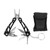 Multifunctional Folding Pliers Mini Multitool Keychain EDC Tool Manual Hardware Black