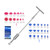 T Bar Dent Removal Kit Metal Labor Saving Dent Repair Puller with Plastic Puller Tabs for Automobile