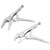 2Pcs Ground Mouth Straight Jaw Lock Vise Grip Clamp Locking Pliers Set Hand Tools