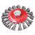 Twist Wire Brush Wheel Knotted Grinder Cup Grinding Rust Paint Removal Tool M10x1.5 Nut 4in