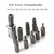 34Pcs E-Torx Sockets Bit Set Male Female E-torx Bits 3/8'' 5/16'' Drive Kit with Storage Box