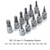 34Pcs E-Torx Sockets Bit Set Male Female E-torx Bits 3/8'' 5/16'' Drive Kit with Storage Box