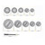 10pcs/set Diamond Cutting Wheels with 3mm Mandrel Diamond Cutting Discs Cut-off Wheel Blades Set Replacement for Dremel Rotary Tool with Storage Box