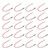 20Pcs LED Pre Wired LightEmitting Diode Normally Open Round High Brightness InLine 12V 5mm(White Emit Red )