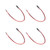 20Pcs LED Pre Wired LightEmitting Diode Normally Open Round High Brightness InLine 12V 5mm(White Emit Red )