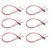 20Pcs LED Pre Wired LightEmitting Diode Normally Open Round High Brightness InLine 12V 5mm(White Emit Red )