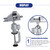 Universal Table Vise with 360 degrees Swiveling Head Clamp for Crafting Painting Sculpting Electronics Soldering 3-inch Rotatable Tabletop Clamp Vice