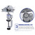 Universal Table Vise with 360 degrees Swiveling Head Clamp for Crafting Painting Sculpting Electronics Soldering 3-inch Rotatable Tabletop Clamp Vice