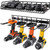 2-layer 4-slot Tool Shelf Tool Organizer Tool Rack Power Tool Storage Organizer Rack Wall Mount Tool Holder for Cordless Drill and Power Tools K/D Assembly Garage Storage & Organization for Electric Drill & Battery