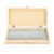 50pcs Biology Glass Prepared Microscope Slides Lab Specimens With Wood Box