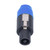 4Pcs 4 Pole Speaker Plug Twist Lock Audio Power Amplifier Cable Connector CNL4FC(Blue )