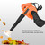 Electric Stepless Speed Regulation Vacuum Cleaner Blower Leaf Dust Removal US Plug 110V