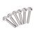 50Pcs Flanged Button Head Screws A2‑70 Stainless Steel Buttons Heads Socket Caps Bolts KitM6x45mm
