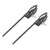 2 Pcs Laboratory Clamp 4 Prong Corrosion Resistance Anti Slip Stable Support Beaker Flask Holder