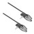 2 Pcs Laboratory Clamp 4 Prong Corrosion Resistance Anti Slip Stable Support Beaker Flask Holder