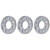 3Pcs 32mm Aluminum Alloy Gasket M4 Thread Hole Flange Gasket Replacement Robot Support Parts3504-0032-0040