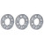 3Pcs 32mm Aluminum Alloy Gasket M4 Thread Hole Flange Gasket Replacement Robot Support Parts3504-0032-0040