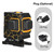 Green Laser Beam Level Meter Laser Leveler Professional Line Laser 12-line Green Light Self-Leveling Laser Level Tool Cross Line Laser Leveler Automatic Leveling with 2400mAh Rechargeable Battery Remote Controller