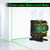 Green Laser Beam Level Meter Laser Leveler Professional Line Laser 12-line Green Light Self-Leveling Laser Level Tool Cross Line Laser Leveler Automatic Leveling with 2400mAh Rechargeable Battery Remote Controller